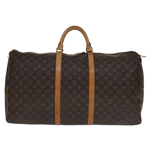 LOUIS VUITTON Monogram Keepall 60 Boston Bag M41422 LV Auth 111478 - Picture 1 of 16